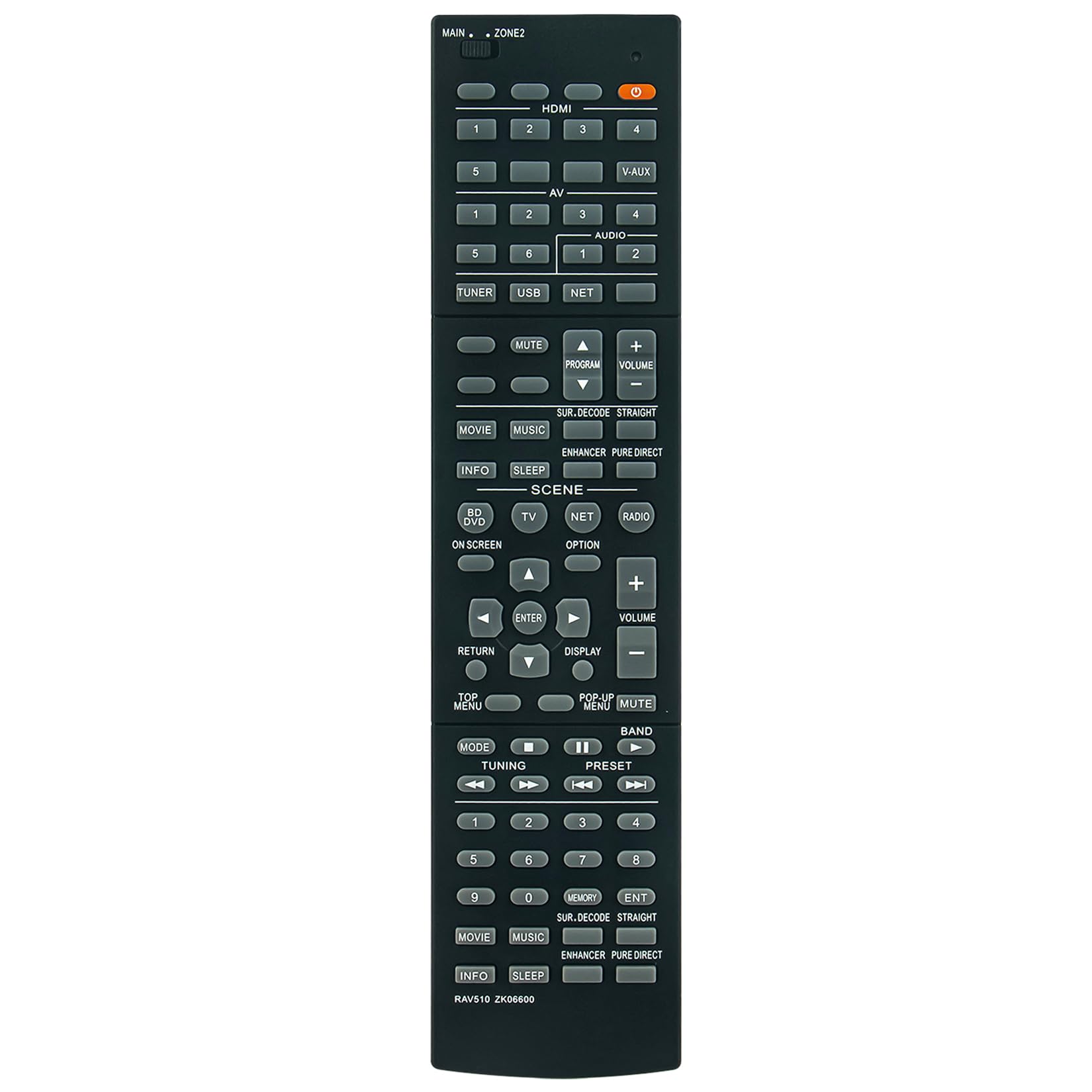 Amazon.com: RAV510 ZK066000 ZK06600 Replacement Remote Control